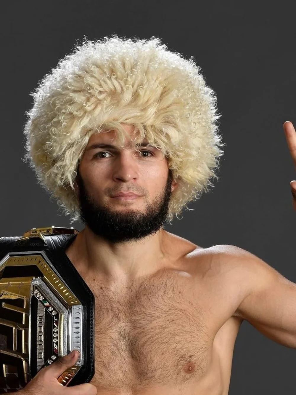 Khabib Nurmagomedov Sheepskin Hat Dagestan Russian Papakha Unisex - One Size
